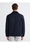 Peak New Season Velvet-Collar Gabardine Men’s Jacket - 5