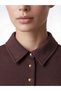 Peak New Season Burgundy Polo Collar Fitted Dress - 3