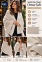 Women's Beige Glitter Knit Solid-Knit Shoulder Shawl, 85x185 cm, Soft-Textured Knit Shawl, Stylish and Elegant Shoulder Shawl - 4