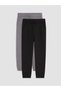 Peak New Season Black 2-Pack Boys' Thick Jogger Sweatpants