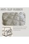Sofa Armrest Organizer, Silver Couch Remote Holder with Five Pockets, Bedside Storage Caddy for Cell - 3