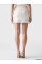 TWO MT SHOP QUALITY XSIDE White Sequin Mini Skirt for Women - 5