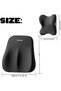 Lumbar Support Back Cushion Headrest Set Neck Pillow Kit with Memory Foam Comfortable Relieve Back S - 2