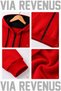 Ultimate FC Venom MMA Unisex Front Zippered Hooded Cardigan with Front and Back Prints - 2