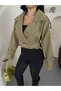 Women's Buckled Belted Short Trench Coat - 7