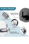 4 Pack Adhesive Wall Towel Hook, Waterproof Shower Hook(Black-4) - 4