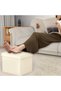 Foldable Storage Ottoman Box Storage Stool Cube Storage Ottoman Footstool Storage Box Ottomans Cube - 4