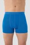 Custom-Made, Comfortable Knit Fabric, One-Size-Fits-All Men's Blue Bamboo Boxer Shorts, 3-Pack - 3