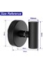 4 Pack Black Suction Cup Hooks Waterproof Rustproof Removable Shower Towel Robe Loofah Hooks for Bat - 2