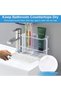 Wall Mounted Toothbrush Holder Set, Toothpaste Holder with Dry & Wet Separation, Bath Storage Rack, - 7