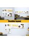 Pegboard Combination Kit, 4 Pack Metal Pegboard Panels with 50 Hooks, Black Pegboards Wall Organizer - 5