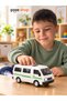 21 cm Push-Along Light-Up, Sound-Making, Steam-Emitting Toy Minibus – Moving Toy School Bus with Realistic Effects, Ages 3+ - 2