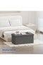 Ottoman Seat Storage Stool, Folding Storage Ottoman Cube, Space-Saving Cube Footrest Seat for Bedroo - 2