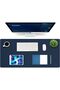 Large Office Leather Desk Mat, Mouse and Keyboard Pad, Computer and Laptop Mat, Desktop Protector an