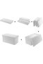 Ottoman Seat Storage Stool, Folding Storage Ottoman Cube, Space-Saving Cube Footrest Seat for Bedroo - 5