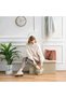 Ottoman Storage Box, Storage Stool, Foldable Storage Boxes, Storage Ottoman, Storage Bench Footrest - 3