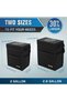 Car Trash Can with Lid, Car Garbage, Bin and Bag (Large, Black) - 2
