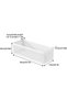 Bedside Caddy Shelf, Multi-Purpose Organizer Shelf for Dorm Bed, Bunk Bed, Crib Rails, Bedside Stora - 7