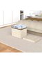 Foldable Storage Ottoman Box Storage Stool Cube Storage Ottoman Footstool Storage Box Ottomans Cube - 3