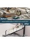 Bedside Caddy Shelf, Multi-Purpose Organizer Shelf for Dorm Bed, Bunk Bed, Crib Rails, Bedside Stora - 4