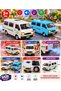 21 cm Push-Along Light-Up, Sound-Making, Steam-Emitting Toy Minibus – Moving Toy School Bus with Realistic Effects, Ages 3+