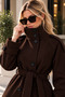 Short Mock Neck Melton Coat with Lining and Pockets - Coat - 2