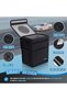 Car Trash Can with Lid, Car Garbage, Bin and Bag (Large, Black) - 3