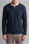 Regular Fit Crew Neck Waffle Basic Sweatshirt, Navy Blue I2046AX26WN - 5