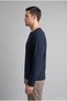 Regular Fit Crew Neck Waffle Basic Sweatshirt, Navy Blue I2046AX26WN - 3