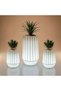 طقم أحواض زرع بلوم مضيء LED – 3 قطع - 4
