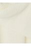 TWO MT SHOP QUALITY LCW Curve Ecru Knit Straight Boat Neck / Half-Boat Neck Women's Sweater - 4