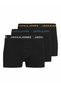 Men's Black 1 Jacconor Solid Trunks, 3-Pack, Noos Boxer