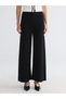 LCW EVERYDAY Black Knit Straight-Leg & Slim-Fit Narrow-Legged Wide-Leg Women's Pants, Featuring the ALITA CITY Touch - 2