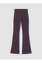 LCW Vision Burgundy Solid Super Skinny & Extra-Tight Flared Women's Pants, Featuring the ALITA CITY Touch - 6