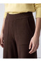 Brown Knit Straight Super Skinny & Extra-Tight Narrow Leg Women's Pants with the ALITA CITY Touch - 3