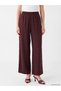 LCW Modest Burgundy Solid Standard & Regular Straight Leg Women's Pants, Featuring the ALITA CITY Touch - 3
