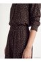 LCW EVERYDAY Brown Raschel Polka Dot Skinny & Narrow-Legged, Slim-Fit Women's Pants, Featuring the ALITA CITY Touch - 3