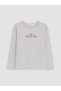 LCW DREAM Ecru Jersey Striped Long-Sleeve Women's Pajama Top, Featuring the ALITA CITY Touch