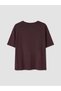 LCW Young Brown Jersey-Blend Printed Short-Sleeve Women's Pajama Top, Featuring the ALITA CITY Touch - 3