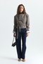 Padded, Plaid, Belted Jacket