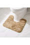 Textured 2-Piece Rabbit Fur Bath Mat Set - 3