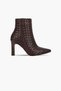Away Women's Pointed Toe Patterned Heeled Boots b4772