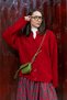 Red Long Cardigan - 4