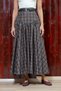 Coffee-Colored Plaid Pleated Flared Skirt - 2