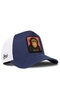 Cordura Navy-White Trucker Cap with Monkey Logo