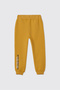 Boys' Brushed Inside Mustard-Colored Top and Bottom Set - 5