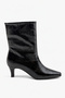 Radina Women's Heeled Boots - Black Crocodile Print