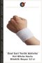 Special Edition Sweatband Activity HVL-White Towel Wristband, White, Pack of 12