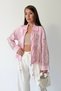 Women's Pink Beaded Bomber Jacket NX2939 - 4