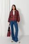 Women's Mercan Ethnic Patterned Bomber Jacket QS4062 - 6